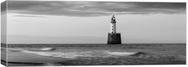 Rattray Lighthouse in Black and White  Canvas Print by Anthony McGeever