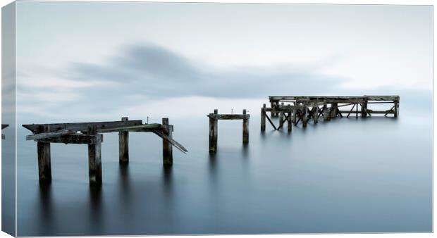 The Old Pier  Canvas Print by Anthony McGeever
