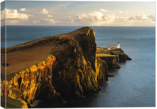 Neist Point Sunset Canvas Print by Anthony McGeever