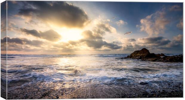 A Cornish Sunset  Canvas Print by Anthony McGeever