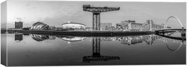 Glasgow Skyline Panorama  Canvas Print by Anthony McGeever