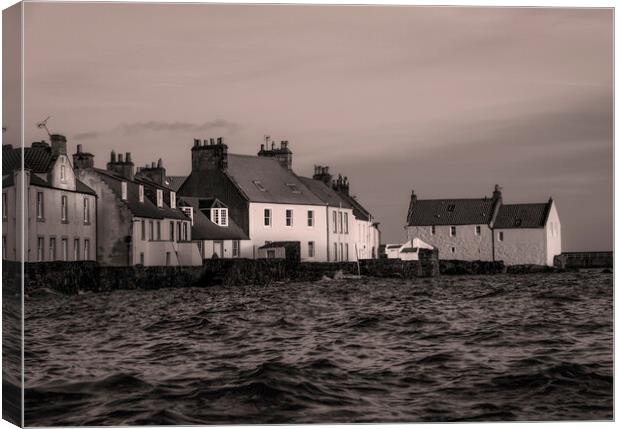 Twighlight glow over Pittenweem Canvas Print by Anthony McGeever