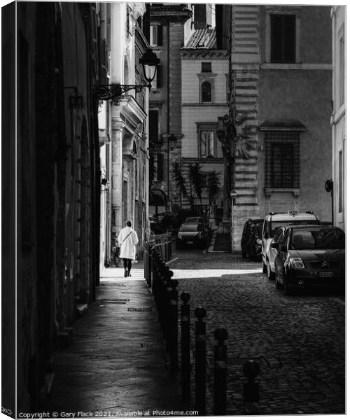 Rome Italy Chic street view Canvas Print by That Foto