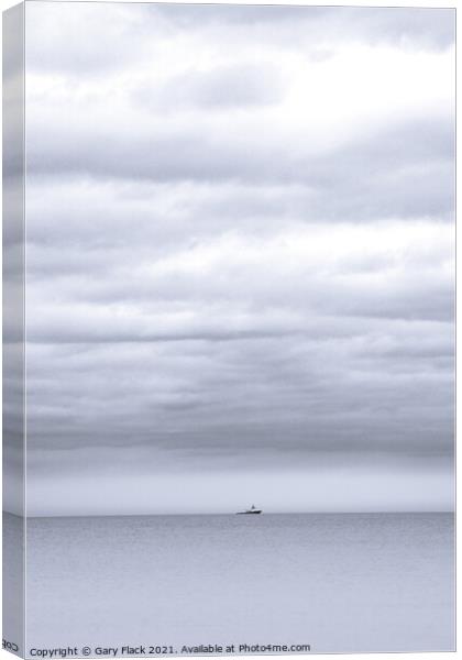 Minimalist Seascape from the East Coast of England Canvas Print by That Foto