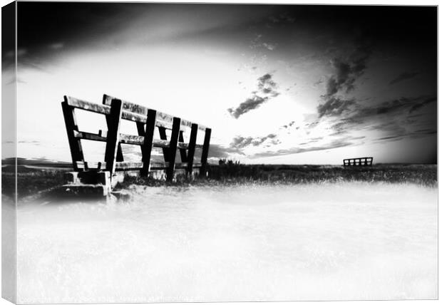 Stiffkeys in Norfolk 2 Bridge fens, and Norfolk England  Canvas Print by That Foto