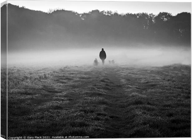 The Dog Walk on a misty morning Canvas Print by That Foto