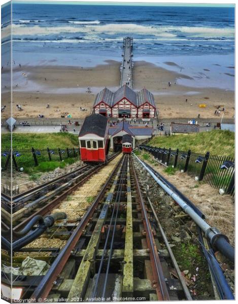 Saltburn by the sea, North Yorkshire  Canvas Print by Sue Walker