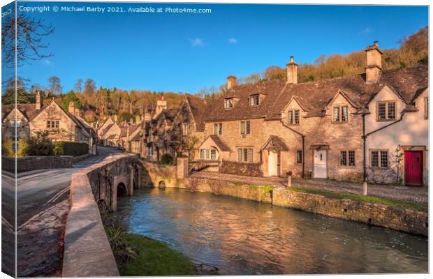Castle Combe Canvas Print by Michael Barby