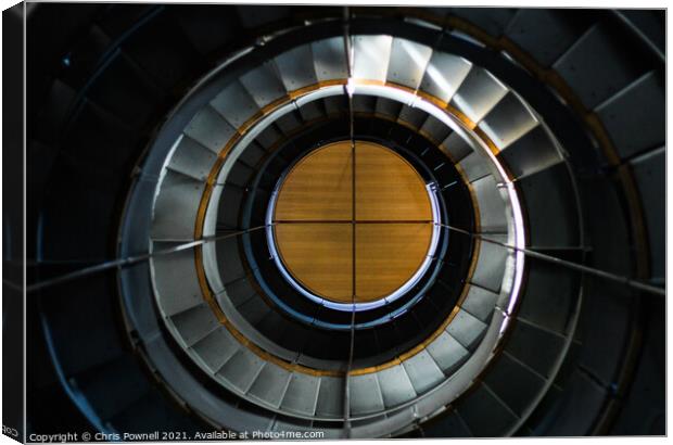 The spiral staircase Canvas Print by Chris Pownell