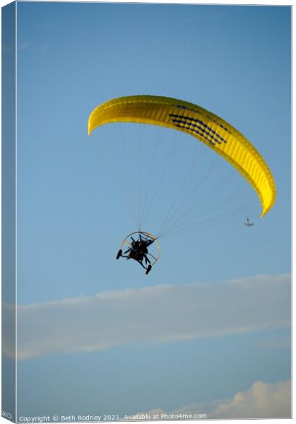 Powered Parachute Canvas Print by Beth Rodney