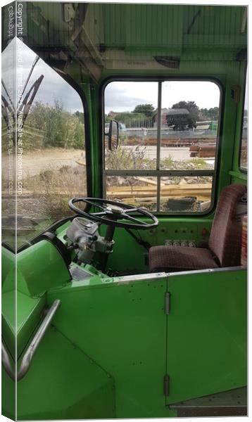 Inside of a bus Canvas Print by David Forrest