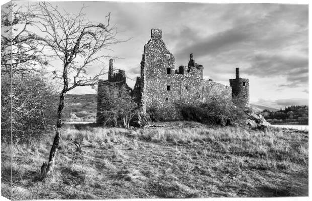 The ruin of Kilchurn Castle. Canvas Print by Andrea Obzerova