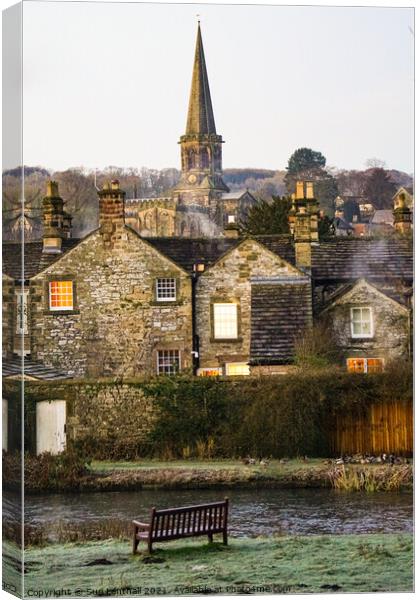 Morning has broken in Bakewell  Canvas Print by Sue Lenthall