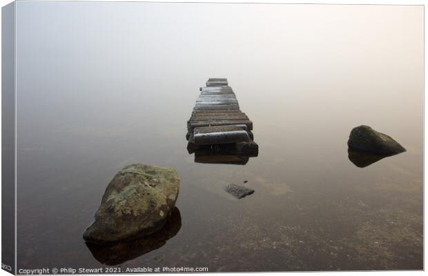 Pier to Nowhere Canvas Print by Philip Stewart