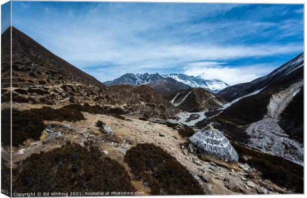 Mountain view Canvas Print by Ed Whiting