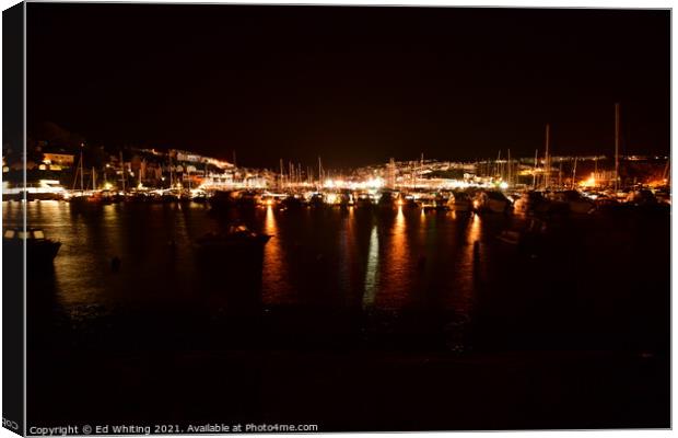 Brixham Harbour Canvas Print by Ed Whiting