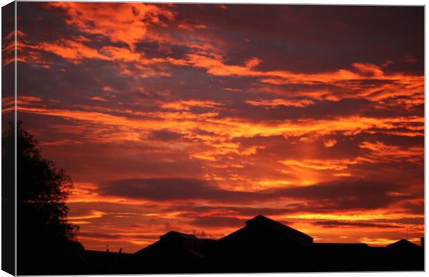 Industrial sunrise Canvas Print by Paul Clover