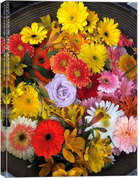 Floral Bouquet Canvas Print by Natalie Hiller