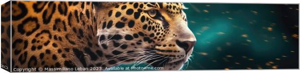 Jaguar Canvas Print by Massimiliano Leban
