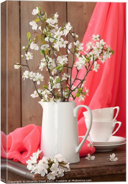 Spring Still Life Canvas Print by Amanda Elwell