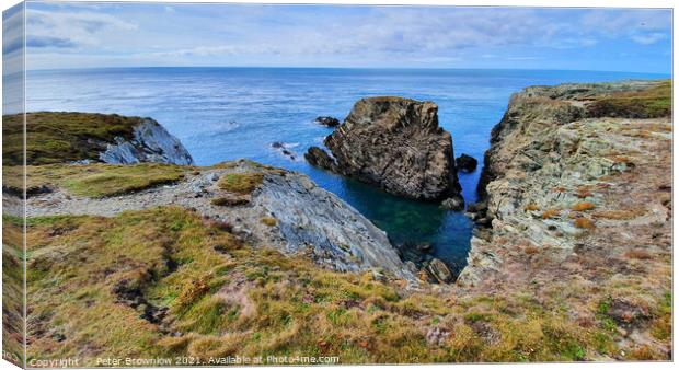 Anglesey coast 1 Canvas Print by Peter Brownlow