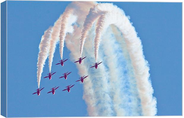 Red Arrows Canvas Print by Anthony Jacobson