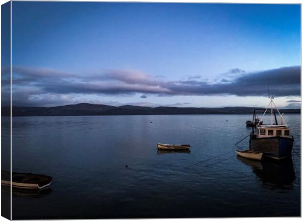 Looking out from Aberdyfi/ Aberdovey waterfront  Canvas Print by Melissa Theobald