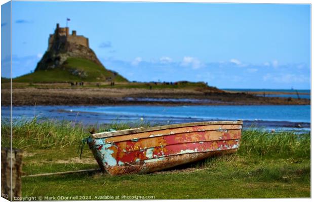 Holy Island boat Canvas Print by Mark ODonnell