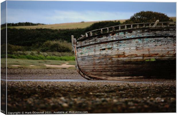 Beached Wreck Canvas Print by Mark ODonnell