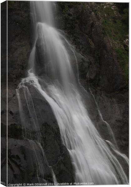 Wales Waterfall Canvas Print by Mark ODonnell