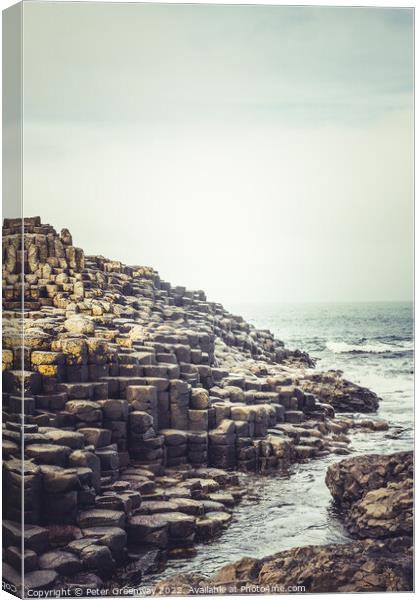 The Giants Causeway, Northern Ireland Canvas Print by Peter Greenway