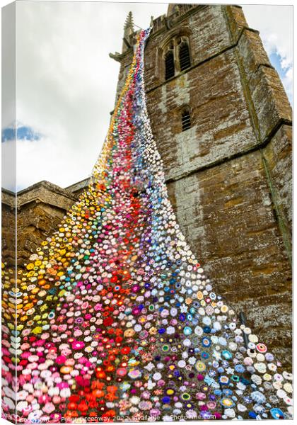 Tower Of All Saints Church, Middleton Cheney Decorated In Crocch Canvas Print by Peter Greenway