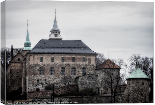 Akershus Fortress Medieval Castle, Oslo, Norway Canvas Print by Peter Greenway