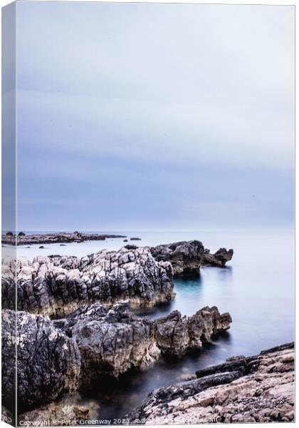 Lokrum Island In The Adriactic Sea Near Dubrovnik, Canvas Print by Peter Greenway