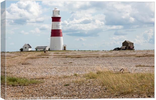 Orford Ness Lighthouse, Suffolk Canvas Print by Peter Greenway