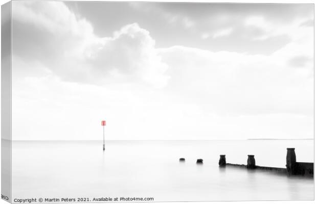 Serene Coastal Bliss Canvas Print by Martin Yiannoullou