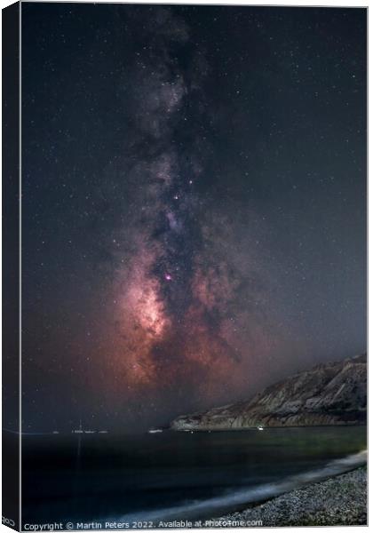 Cosmic Symphony Canvas Print by Martin Yiannoullou