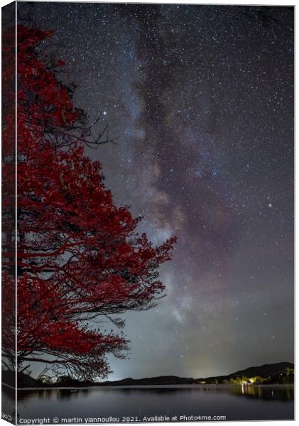 Lake Sky Canvas Print by Martin Yiannoullou