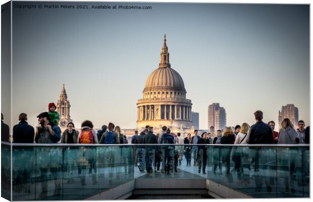 St Paul's Cathedral Canvas Print by Martin Yiannoullou