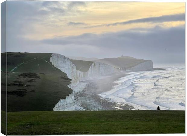 Seven Sisters From Crowlink Canvas Print by Sarah Hesse