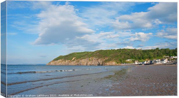 Pendine Sands Canvas Print by Graham Lathbury