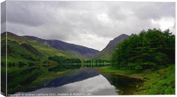 Buttermere Lake, Cumbria Canvas Print by Graham Lathbury