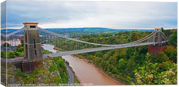 Clifton Suspension Bridge Canvas Print by Graham Lathbury