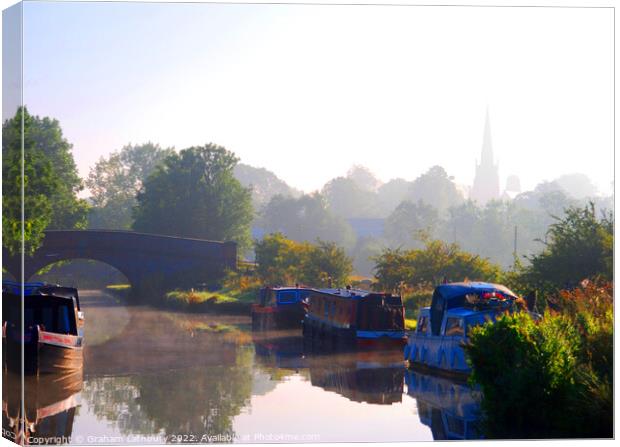 Oxford Canal Canvas Print by Graham Lathbury