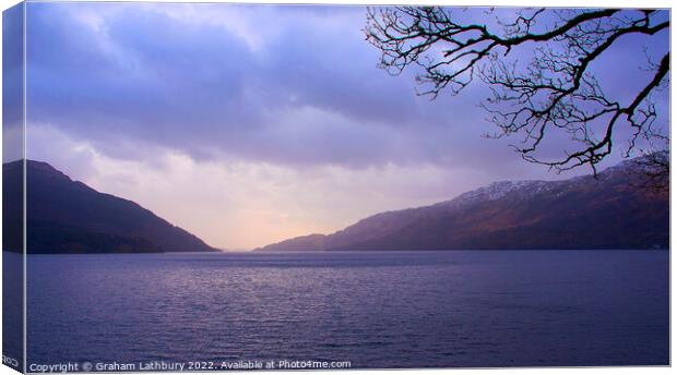 A break in the clouds Canvas Print by Graham Lathbury