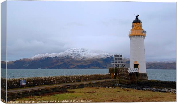 Tobermory (Rubha Nan Gall) Lighthouse Canvas Print by Graham Lathbury