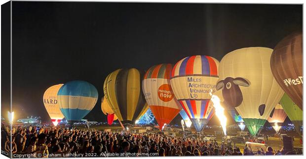Bristol International balloon Fiesta Canvas Print by Graham Lathbury