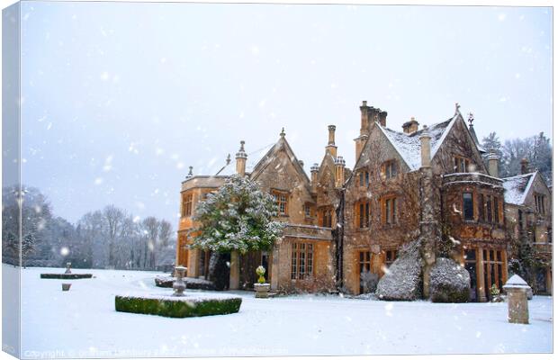 Castle Combe, Winter Canvas Print by Graham Lathbury