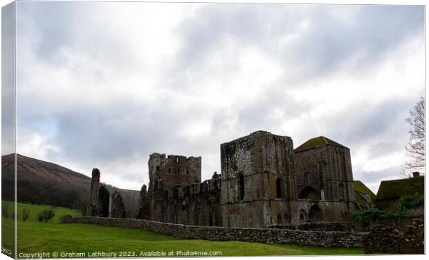 Llanthony Priory, Wales Canvas Print by Graham Lathbury