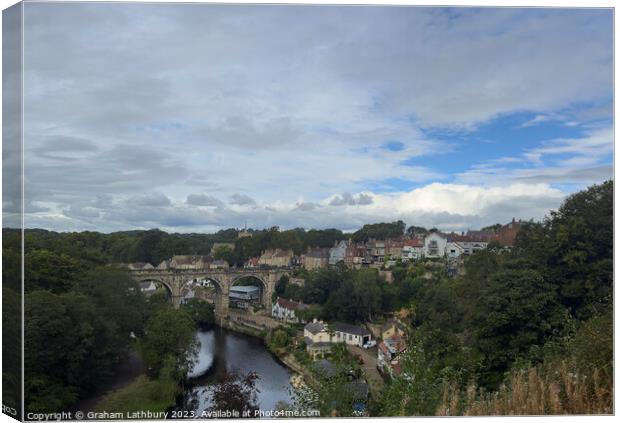 Knaresborough, North Yorkshire Canvas Print by Graham Lathbury